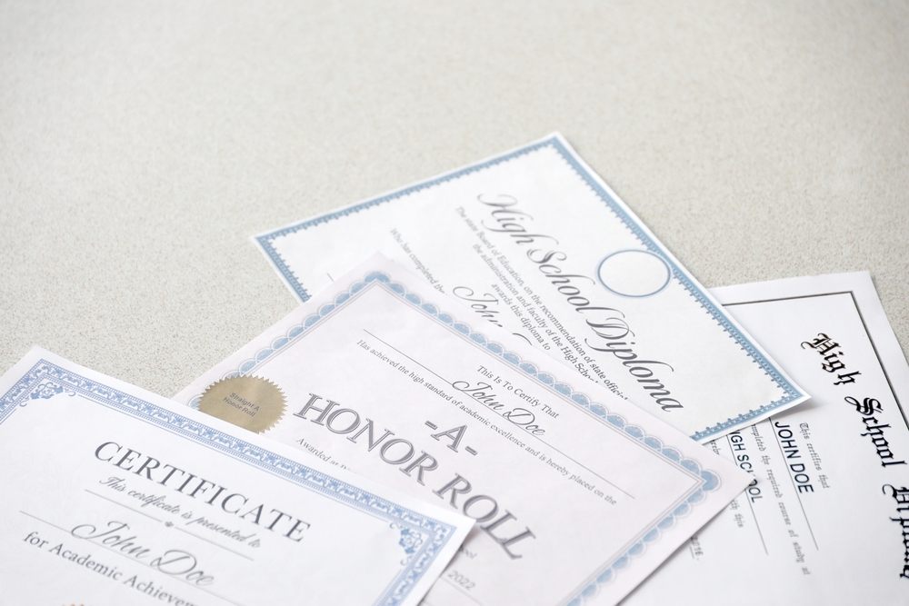 A,Honor,Roll,Recognition,,Certificate,Of,Achievement,And,High,School